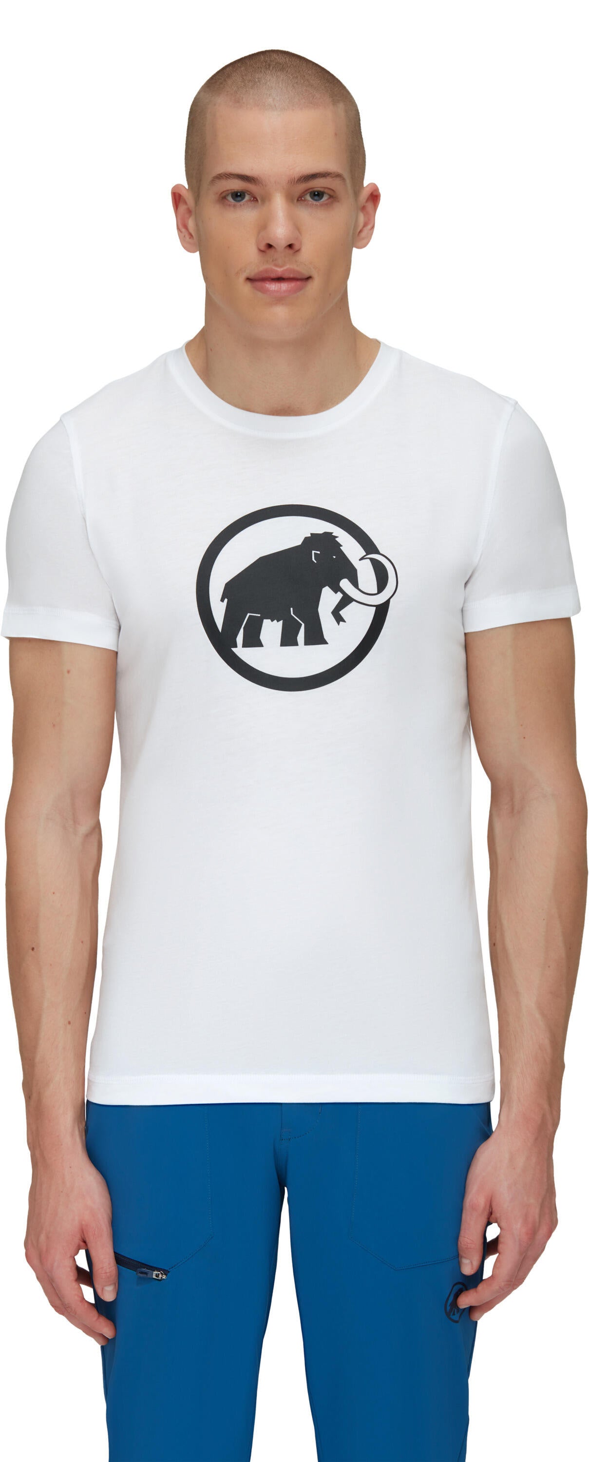 T-Shirt mit Print - 0243-white - Weiß