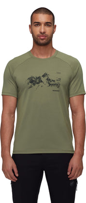 T-Shirt mit Logoprint - 40285-marsh - Grün