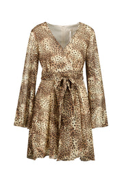 Freizeitkleid in Leoprint - P1IE MICRO CHEETAH PRINT - Braun