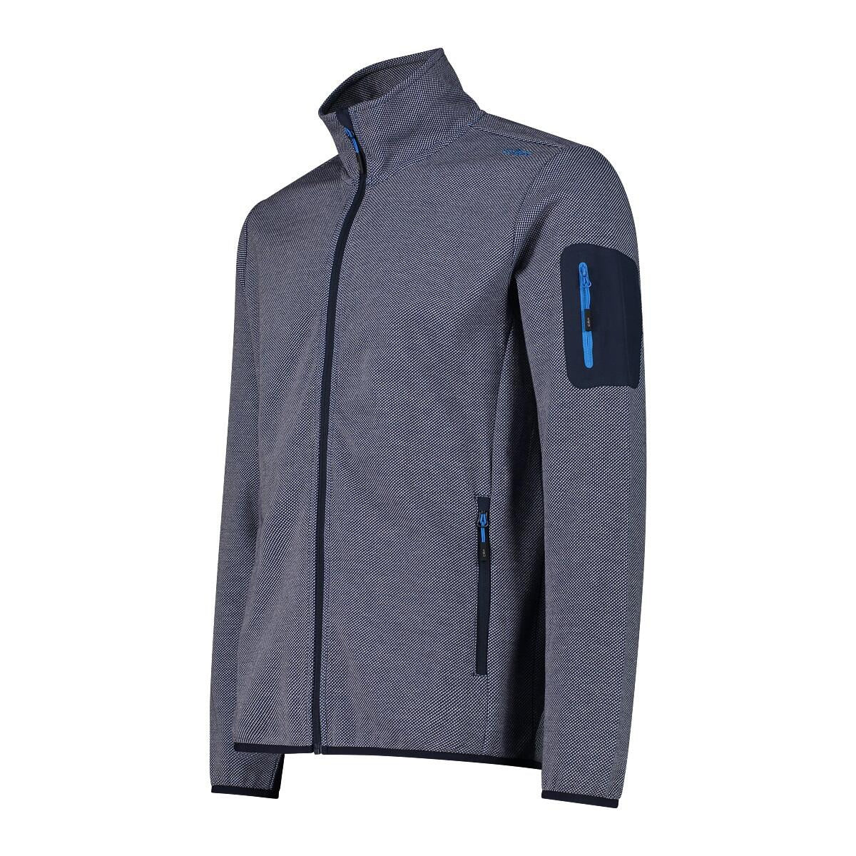 Leichte Fleecejacke mit Stehkragen - 29NR-B.BLUE-ICE - Blau