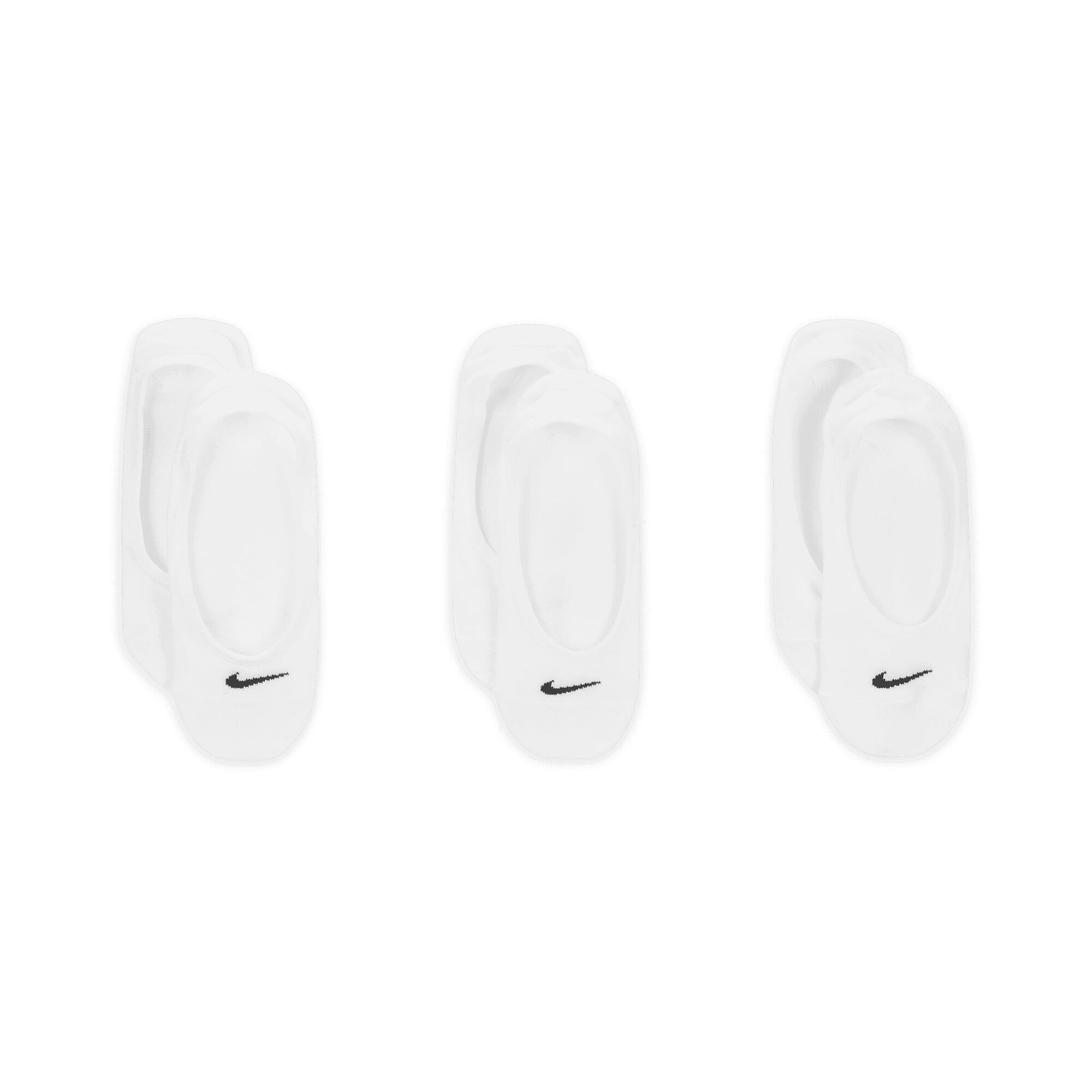 Nike Everyday Lightweight Footie - 101-WHITE/BLACK - Weiß