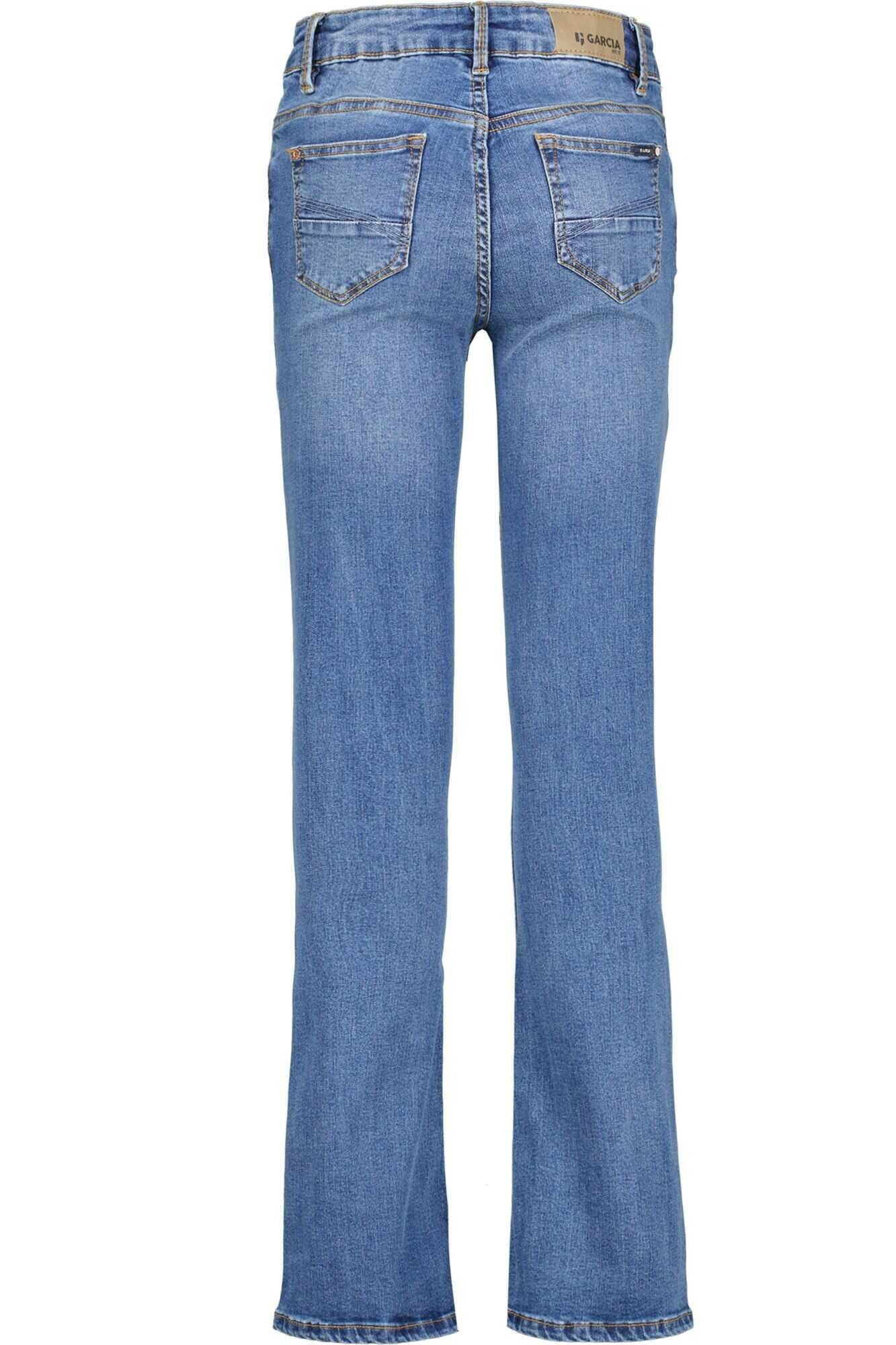 Jeans mit ausgestelltem Bein - 7528 - Blau