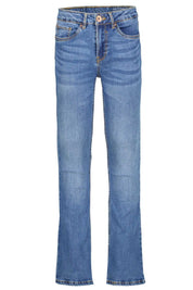 Jeans mit ausgestelltem Bein - 7528 - Blau