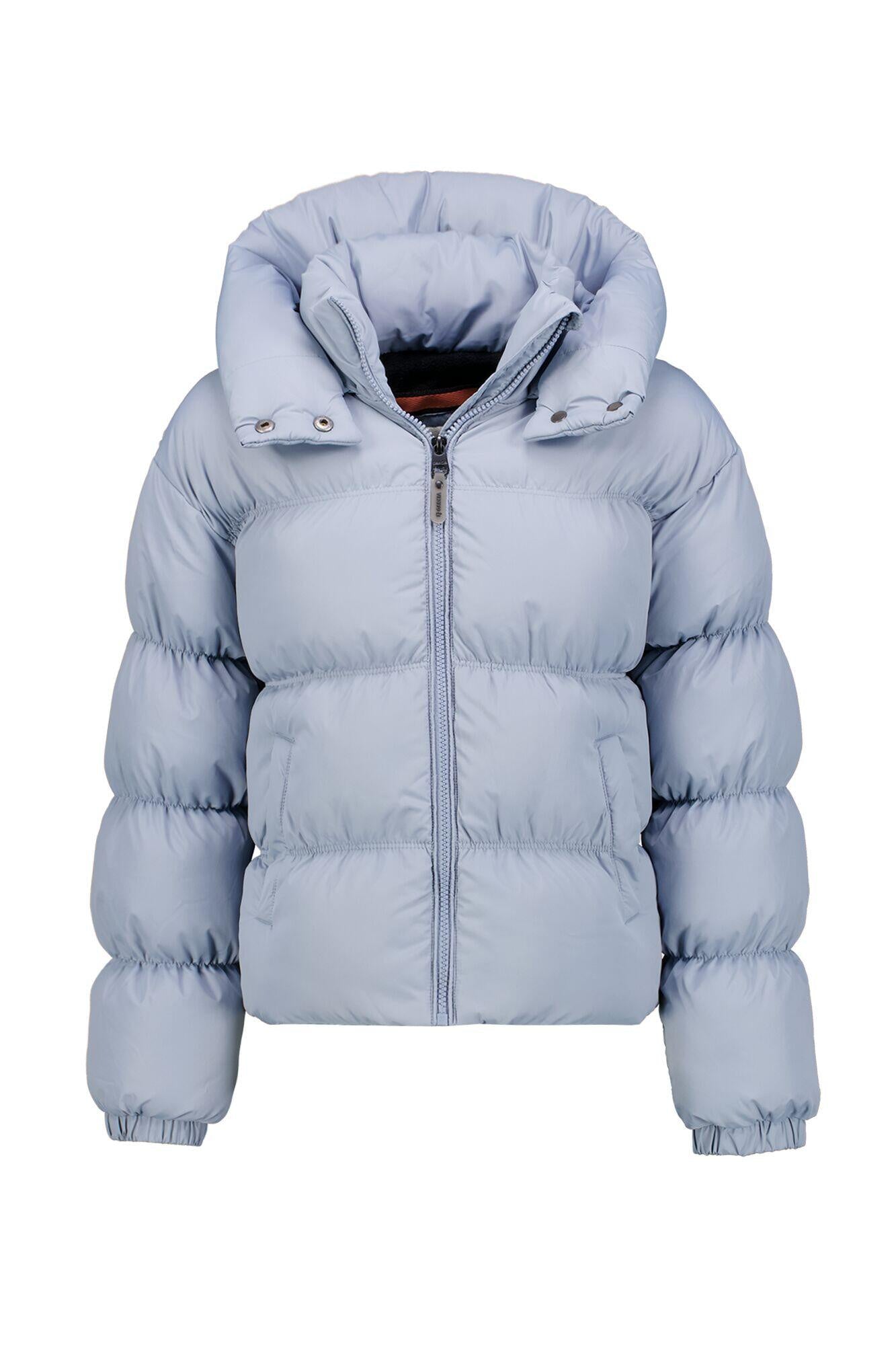 Steppjacke mit Kapuze - 3741 - Blau