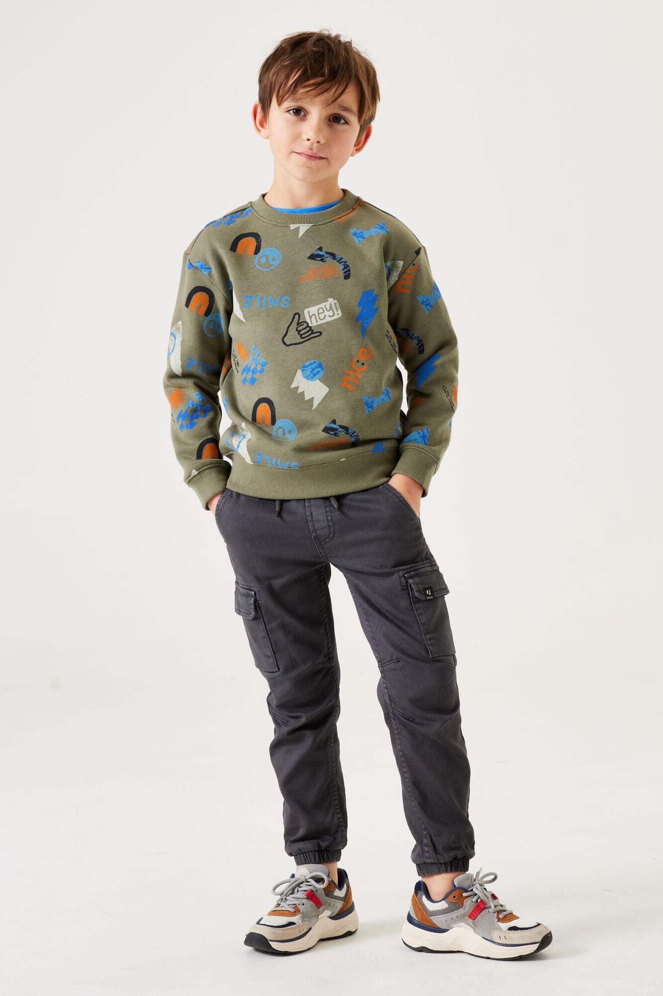 Sweatshirt mit Print - 2758 - Grün