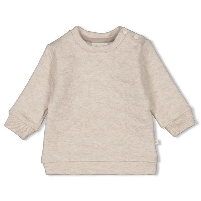 Sweatshirt aus Bio-Baumwollmix - 730-Taupe Melange - Beige