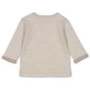 Gestreiftes Langarmshirt - 730-Taupe Melange - Beige