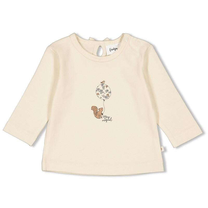 Langarmshirt mit Print - 600-Natur - Creme