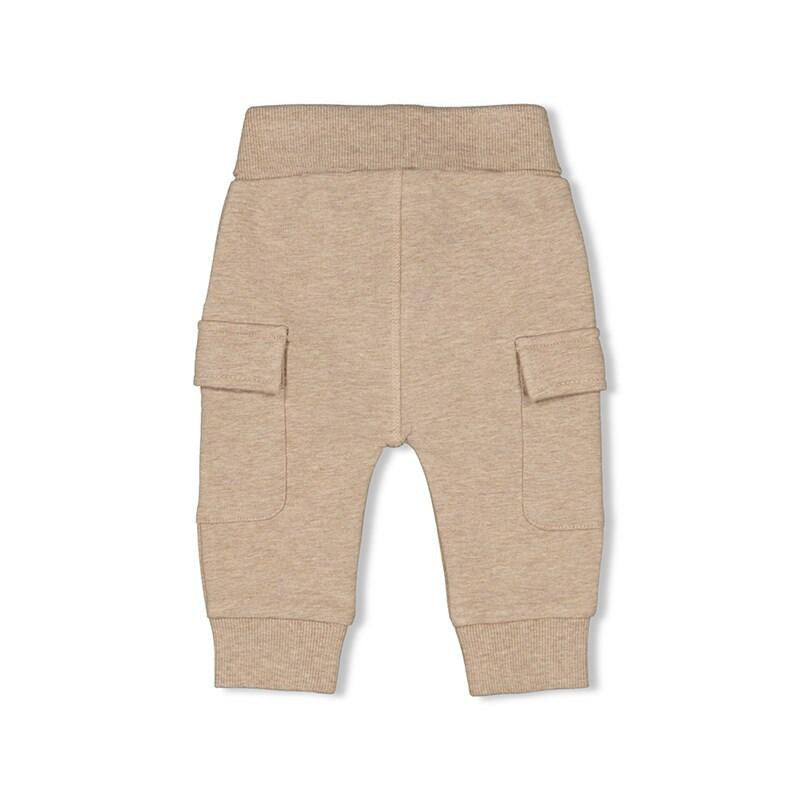 Cargo-Stoffhose aus Baumwolle - 730-Taupe Melange - Braun