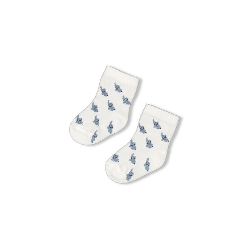 Socken mit Print - 600-Natur - Weiß