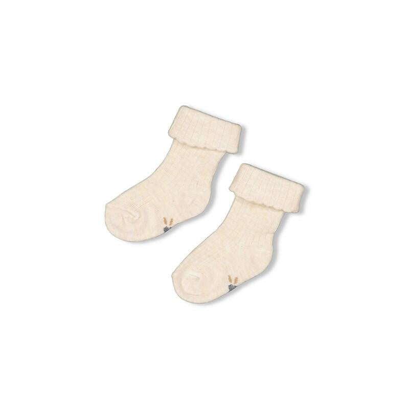 Socken aus Baumwolle - 610-Natur Melange - Creme