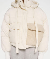 Kurze Pufferjacke - 1287-light natural - Creme