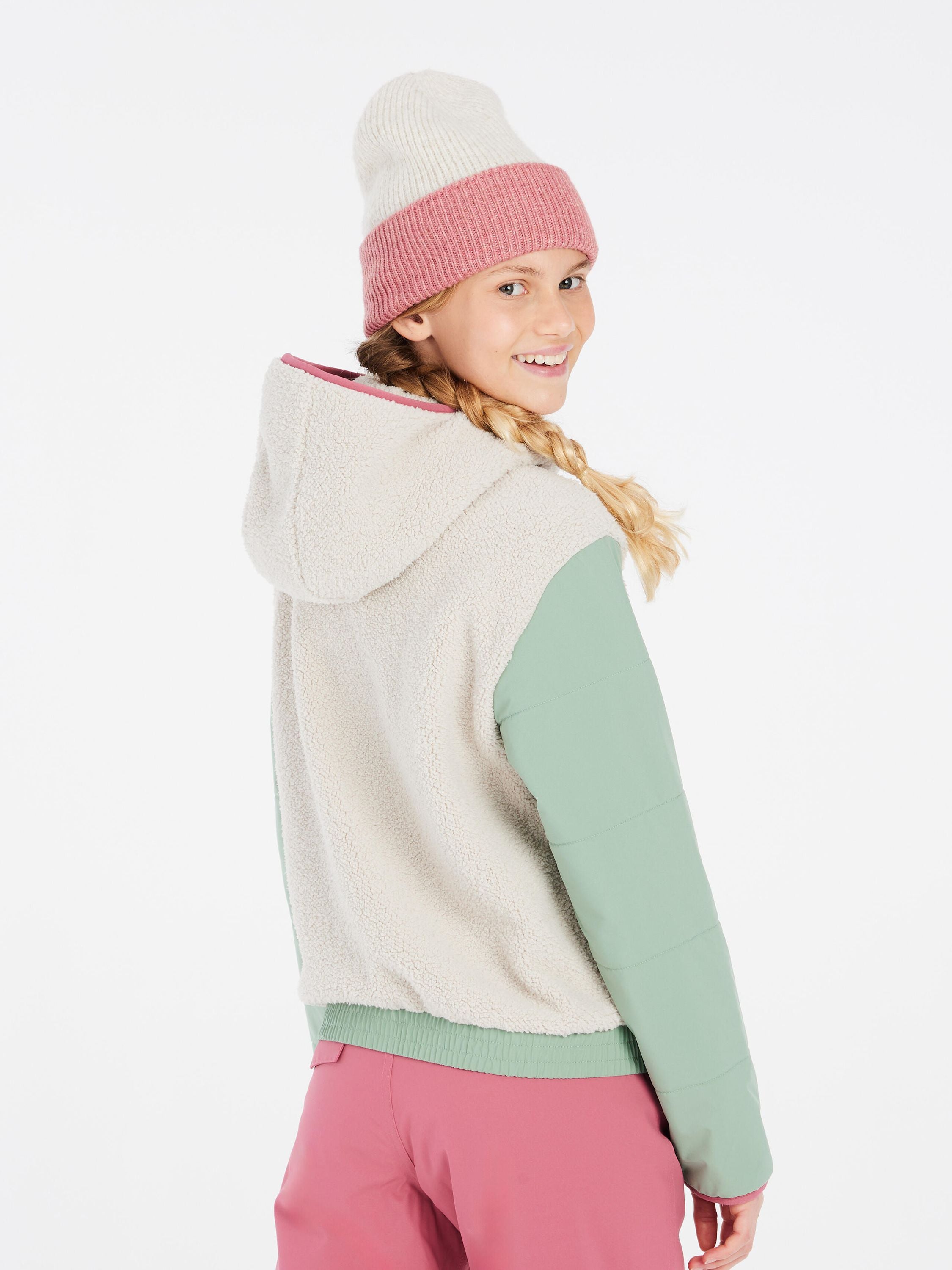 Ski-Sweatshirtjacke - 106-Kitoffwhite - Creme