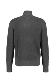 Strickpullover mit Zip - P92-GREY - Grau