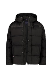 Steppjacke mit abnehmbarer Kapuze - BDS-BLACK - Schwarz