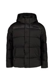 Steppjacke mit abnehmbarer Kapuze - BDS-BLACK - Schwarz