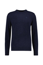 Melierter Strickpullover - NY91-Navy - Blau