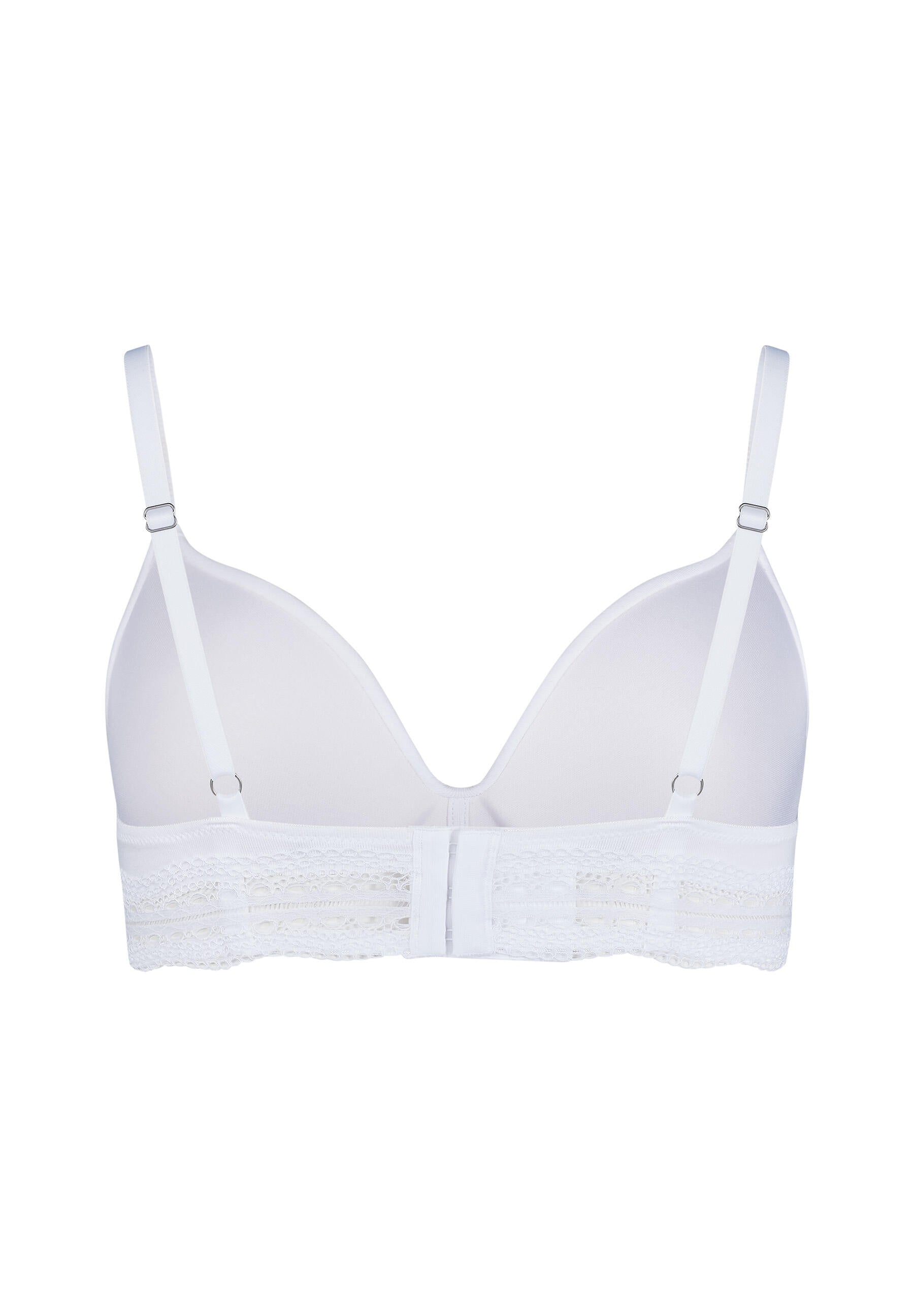 Triangel-BH mit Spitzen-Details - 0500-white - Weiß