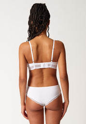 Triangel-BH mit Spitzen-Details - 0500-white - Weiß