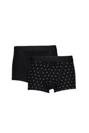 2er Set Boxershorts Gabriele - D042-Black/Black print - Schwarz