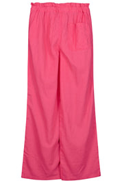 Weite Leinenhose - Camellia Rose - Pink